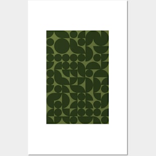 Leaf Colored Geometric Pattern - Shapes #6 Posters and Art